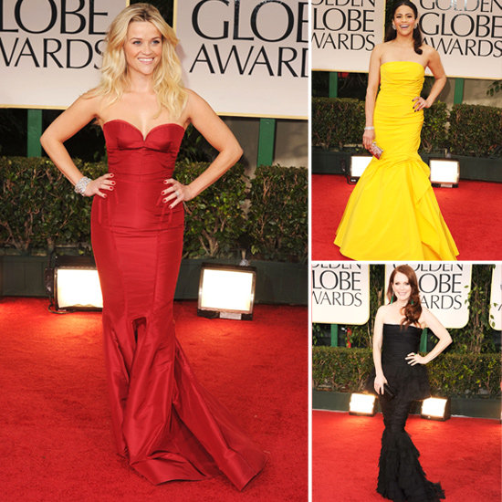 Fishtail Dresses at the Golden Globes 2012 Fishtail Dresses at the Golden Globes 2012