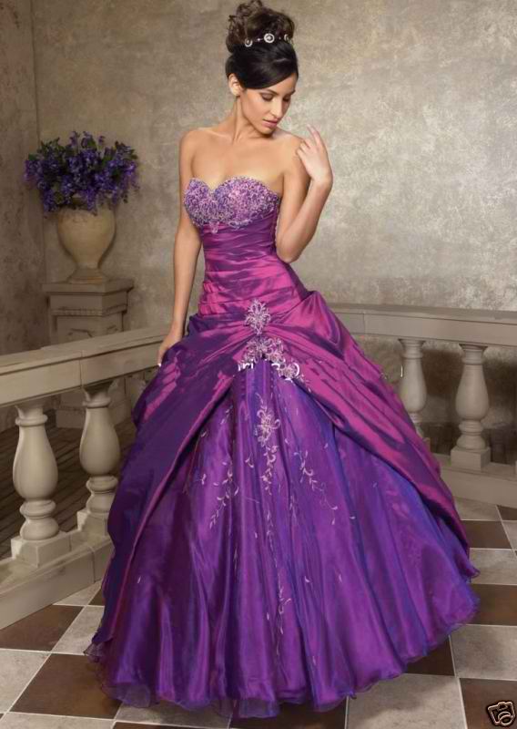 Purple wedding dresses may perform fantastic down the bridal aisle while the