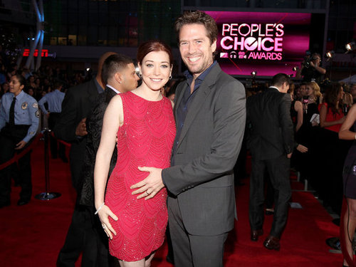 Alyson Hannigan and her husband at the People's Choice Awards.
Alyson Hannigan and her husband at the People's Choice Awards.