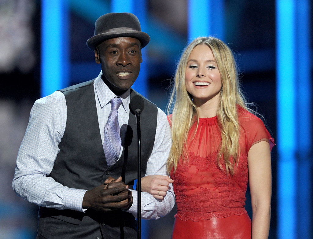 Don Cheadle and Kristen Bell Don Cheadle and Kristen Bell