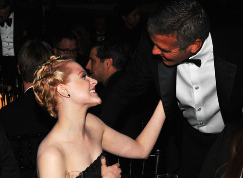 Evan Rachel Wood and George Clooney Evan Rachel Wood and George Clooney