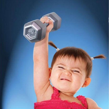 Dumbbell Baby Rattle