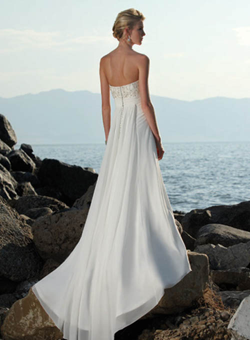 Strapless Beach Wedding Dresses 3