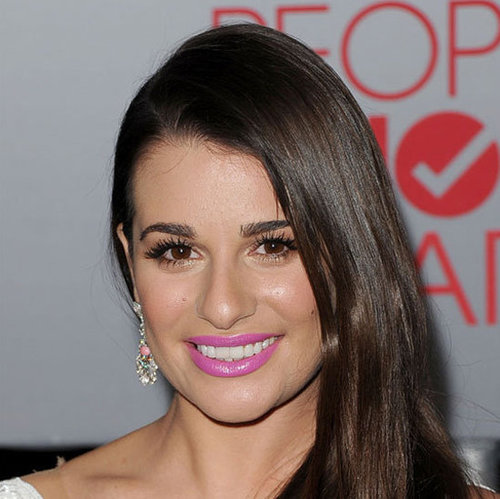 Lea Michele Wore Pink Lancome Lipstick to the People's Choice Awards