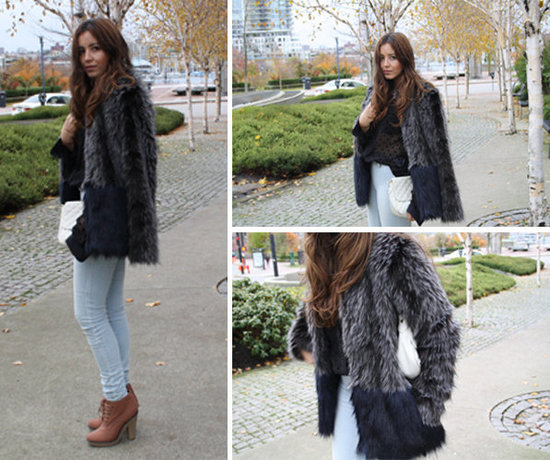Two -Toned Faux Fur