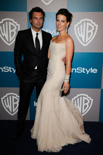 Kate Beckinsale was on the red carpet with Len Wiseman at InStyle's Golden Globes afterparty.
Kate Beckinsale was on the red carpet with Len Wiseman at InStyle's Golden Globes afterparty.