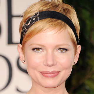 Michelle Williams' 2012 Golden Globes Hair and Makeup Look