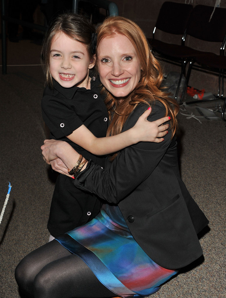 Jessica Chastain posed with her tiny costar at the Take Shelter premiere in 2011.
Jessica Chastain posed with her tiny costar at the Take Shelter premiere in 2011.