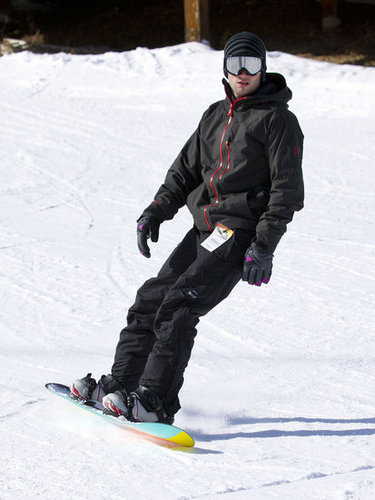 Penn Badgley hit the slopes at the Burton House in 2011.
Penn Badgley hit the slopes at the Burton House in 2011.