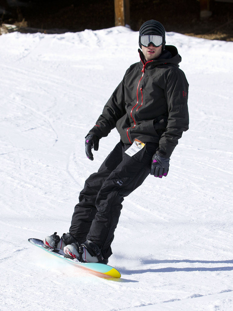 Penn Badgley hit the slopes at the Burton House in 2011.
Penn Badgley hit the slopes at the Burton House in 2011.