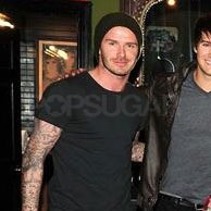 David Beckham brought the boys out for the show.
David Beckham brought the boys out for the show.