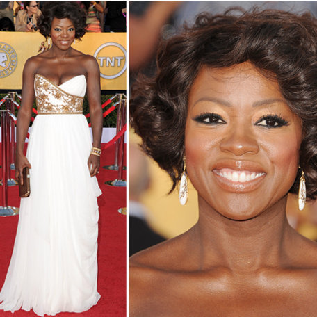 Viola Davis in Marchesa at the SAG Awards 2012
