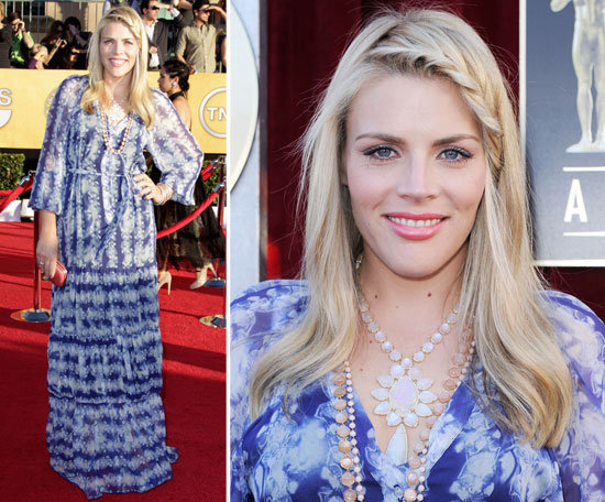 Busy Philipps channeled her California flower child in a sheer blue floral