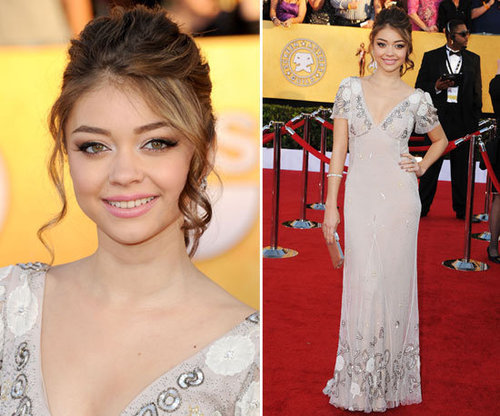 Modern Family's Sarah Hyland Goes for Old School Glamour in Temperley at the 2012 SAG Awards