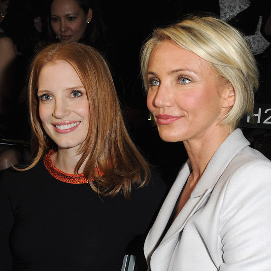 Jessica Chastain and Cameron Diaz at Armani Privé Jessica Chastain and Cameron Diaz at Armani Privé