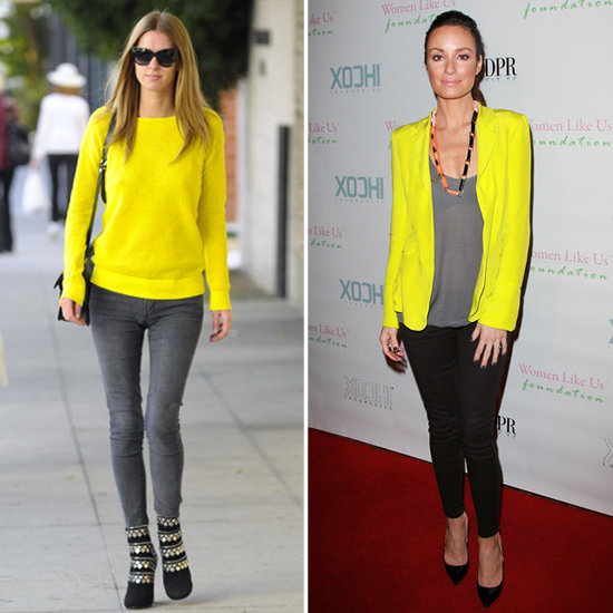 Nicky Hilton Neon Yellow Sweater