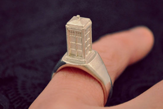 Tiny TARDIS Ring ($85) Tiny TARDIS Ring ($85)