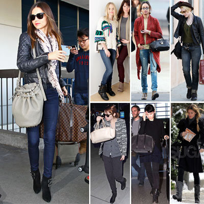 Celebrities Wearing Biker Boots 2012