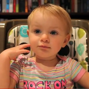 Funny Video of Baby Saying Mom's Her Favorite
