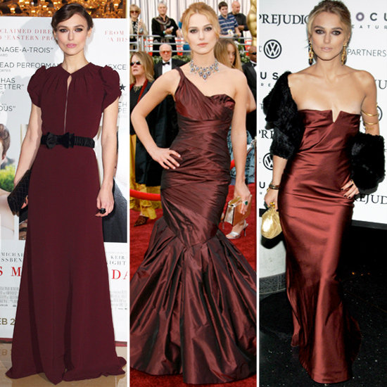 Which Burgundy Dress Do You Like Best on Keira Knightley?
