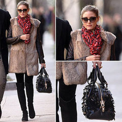 Olivia Palermo Fur Vest