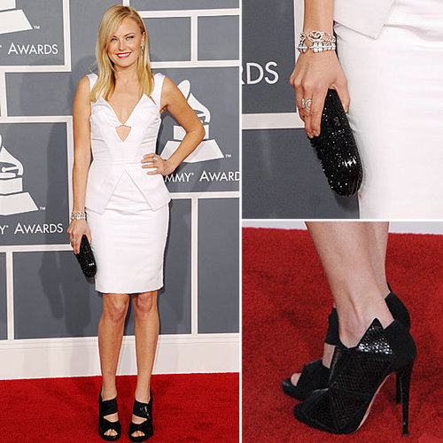Malin Akerman In Short White Cushnie et Ochs at the 2012 Grammy Awards: Rate It or Hate It?