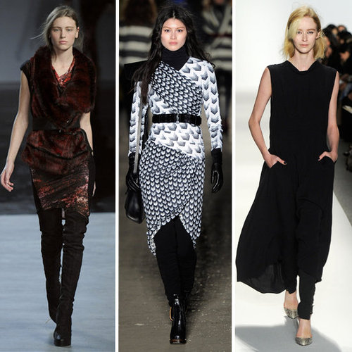 Dresses Over Pants: Fall 2012 Styling Trend