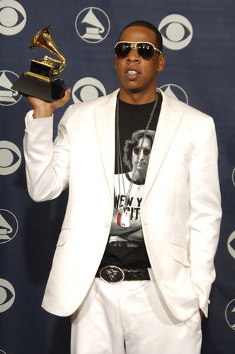 Jay-Z picked up an award in 2006.
Jay-Z picked up an award in 2006.