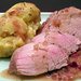 Peppered Pork Tenderloin With Sweet Potatoes and Sauce