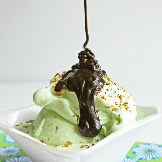 Homemade Sugar Free Mint Ice Cream