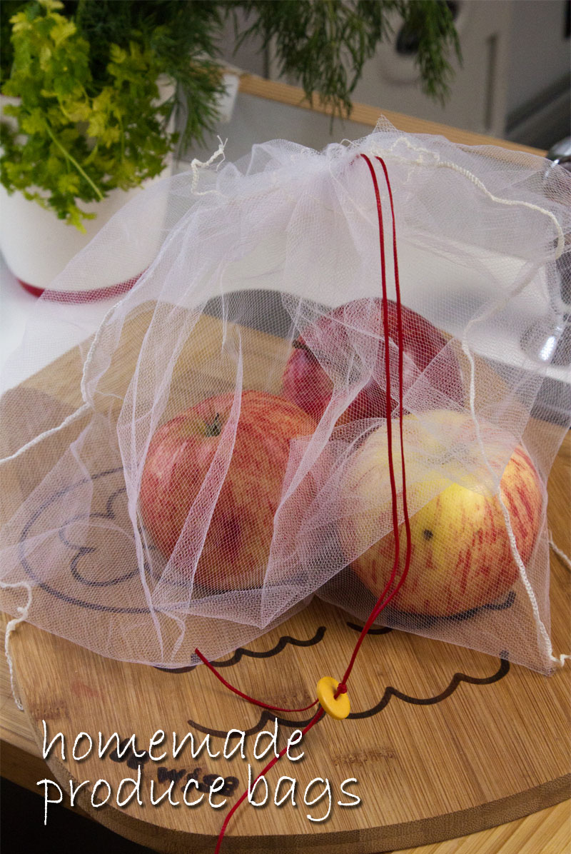 homemade produce bags