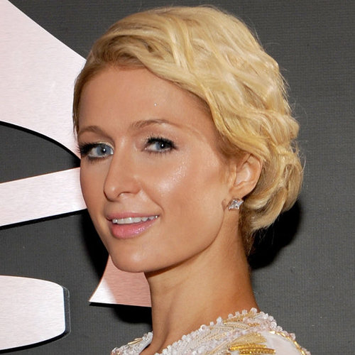 Paris Hilton's Red Carpet Hair and Makeup at the 2012 Grammys