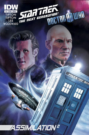 Doctor Who and Star Trek: The Next Generation Comic Book Picture