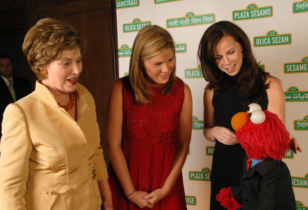 First Lady Laura Bush With Daughters Jenna and Barbara, 2007 First Lady Laura Bush With Daughters Jenna and Barbara, 2007