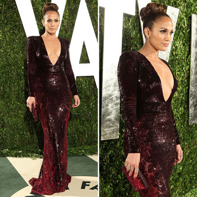 Jennifer Lopez at Vanity Fair Oscars Party 2012