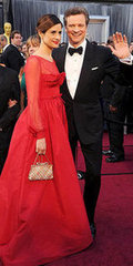 Colin Firth and Livia Giuggioli(2012 Oscars)