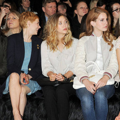 Mulberry London Fashion Week 2012 Front Row Celebrities: Michelle Williams, Lana Del Rey, Elizabeth Olsen and More