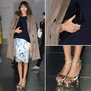 Alexa Chung at London Fashion Week 2012