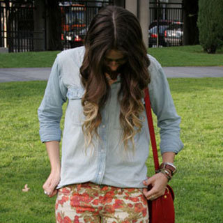 Floral Jeans Street Style
