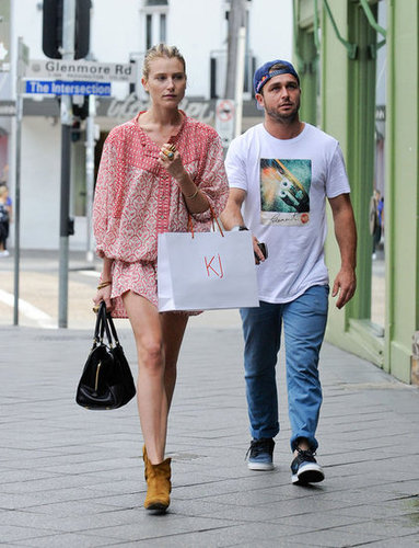 Model Dree Hemingway Shops in Sydney's Paddington Intersection Wearing Isabel Marant