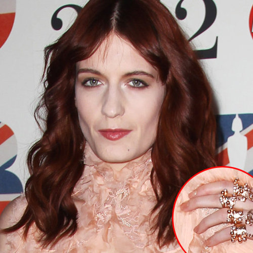Florence Welch's Beauty Look at the 2012 Brit Awards