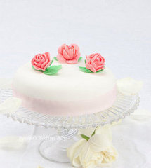 Ribbon and Rose, Fondant and Marzipan