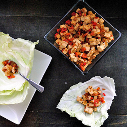 Tofu Cabbage Cups Tofu Cabbage Cups