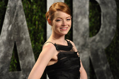 Emma Stone in her second gown of the night.
Emma Stone in her second gown of the night.