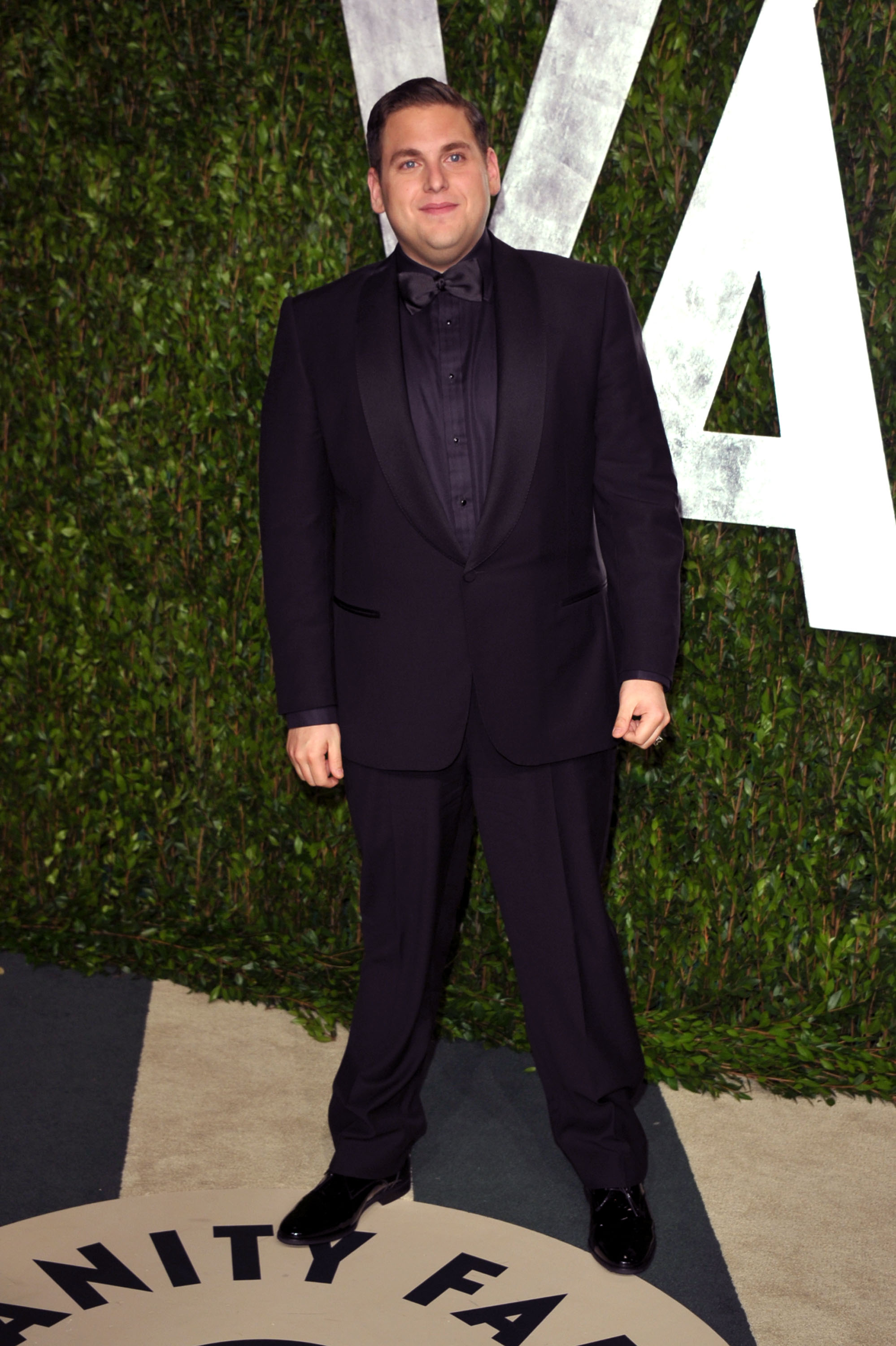 Jonah Hill enters the Vanity Fair party. Jonah Hill enters the Vanity Fair party.