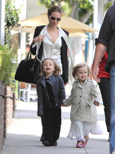 Angelina Jolie shopped in LA with her twins Knox and Vivienne Jolie-Pitt in February.
Angelina Jolie shopped in LA with her twins Knox and Vivienne Jolie-Pitt in February.