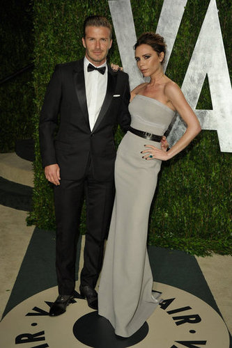 Victoria and David Beckham looking perfect at the Vanity Fair party.
Victoria and David Beckham looking perfect at the Vanity Fair party.