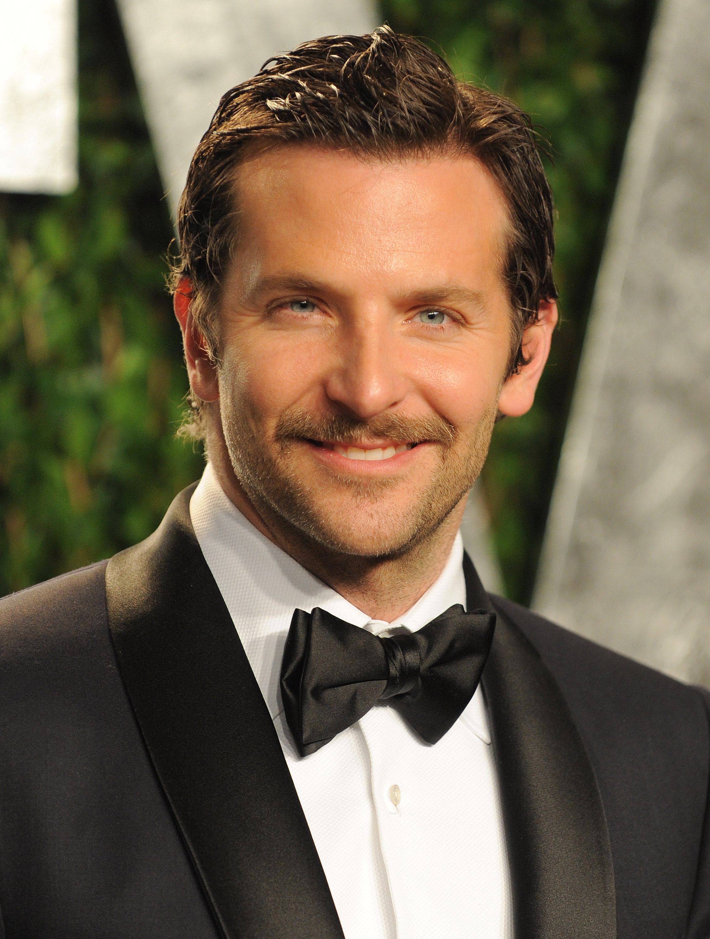 Bradley Cooper brings his mustache to the Vanity Fair party. Bradley Cooper brings his mustache to the Vanity Fair party.
