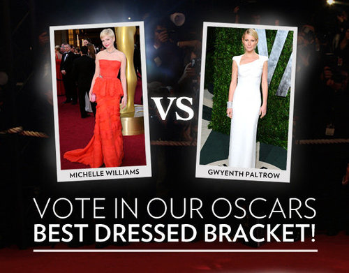 Oscars 2012 Best Dressed Bracket Game