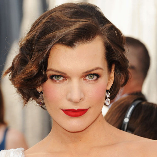Milla Jovovich's Hair and Makeup at the 2012 Oscars